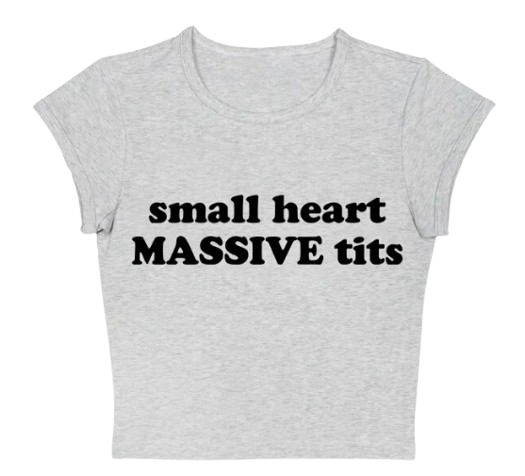 Small Heart Massive Tits Baby Tee